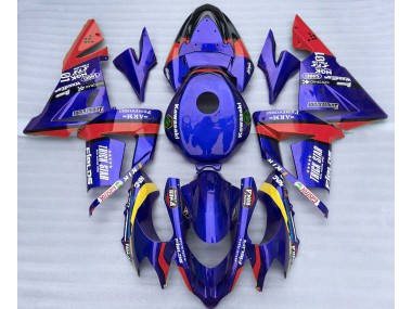 Blue and Red Trickstar - 2004-2005 Kawasaki ZX10R