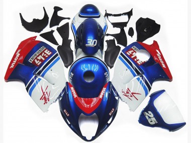 Blue and White Custom Logo Motul - 1997-2007 Suzuki GSXR 1300 Hayabusa