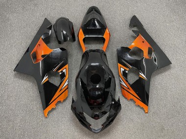 Gloss Black and Orange - 2004-2005 Suzuki GSXR 600-750