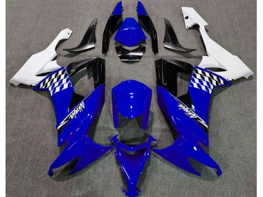 Gloss Blue and White - 2008-2010 Kawasaki ZX10R