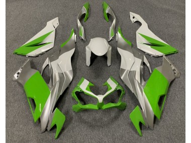 Gloss Green White and Silver - 2019-2023 Kawasaki ZX6R
